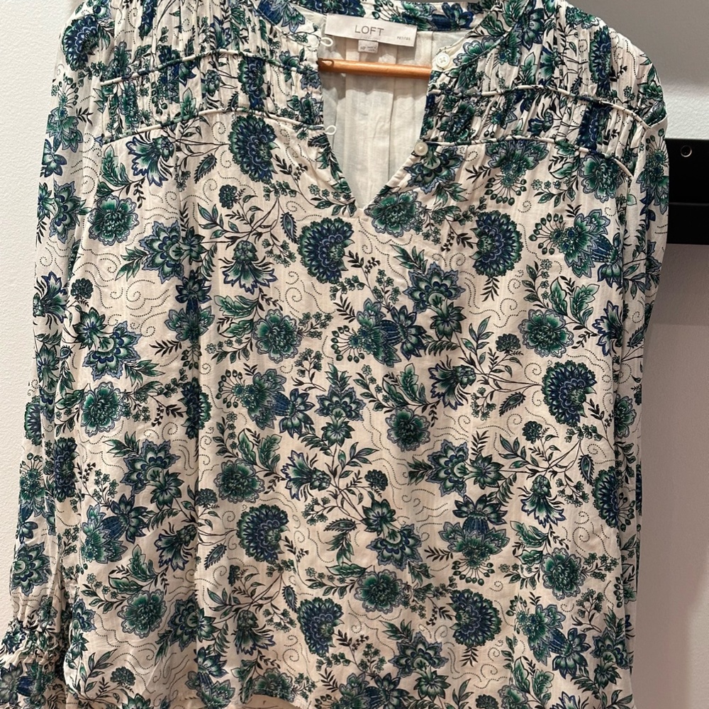 A floral shirt by Loft